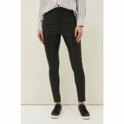 Phase Eight Black Amina Faux Leather Jeggings