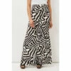 Phase Eight Isabelle Natural Wide Leg Zebra Print Trousers