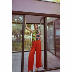 Phase Eight Orange Opal Wide Leg Trousers