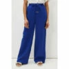 Phase Eight Lolita Blue Drawstring Linen Trousers