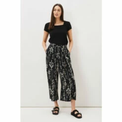 Phase Eight Black Malaya Ikat Printed Culotte