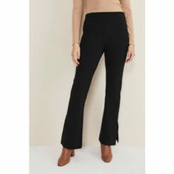Phase Eight Ara Black Side Split Bootcut Ponte Trousers