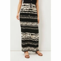 Phase Eight Black Ce Ce Tie Dye Jersey Maxi Skirt