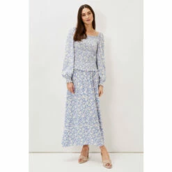 Phase Eight Phillipa Blue Floral Print Co-Ord Skirt