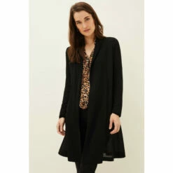Phase Eight Black Lili Sheer Longline Cardigan