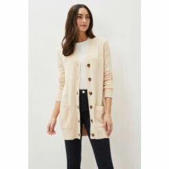 Phase Eight Neutral Camille Longline Cardigan