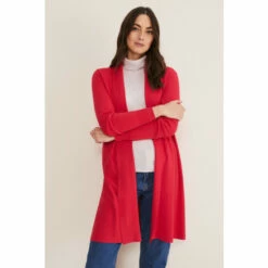 Phase Eight Pink Louise Longline Cardigan