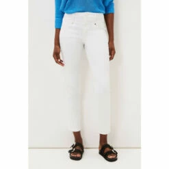 Phase Eight White Hailee Topstitch Skinny Jeans