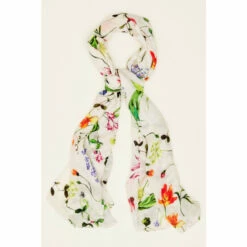 Phase Eight Cream Bouquet Floral Lightweight Scarf