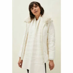 Phase Eight White Zeny Zebra Jacquard Scarf