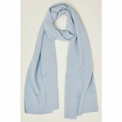 Phase Eight Blue Lorell Ribbed Texture Scarf