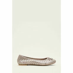 Phase Eight Metallic Ballet Pumps