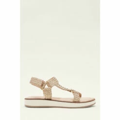Phase Eight Metallic Leather Strappy Espadrilles