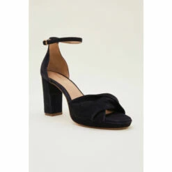 Phase Eight Blue Twist Strap Platform Shoes