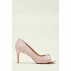 Phase Eight Pink Knot Detail Peep Toe Heels
