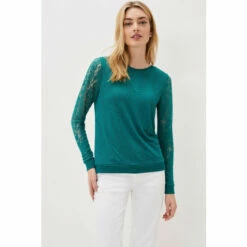 Phase Eight Blue Sakuro Burnout Top