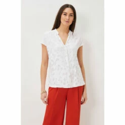 Phase Eight Lauren White Burnout Top