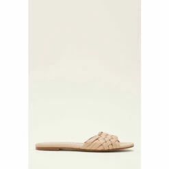 Phase Eight Neutral Plaited Flat Sandals