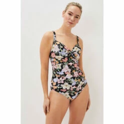 Phase Eight Black Anatasia Floral Swimsuit