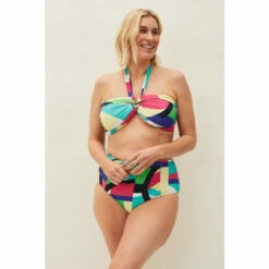 Phase Eight Natural Multi Sedinia Abstract Print Bikini Top