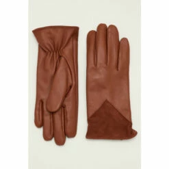 Phase EIght Brown Daizy Leather Gloves