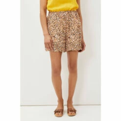 Phase Eight Lorha Natural Almond Printed Shorts