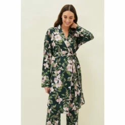 Phase Eight Black Multi Pina Floral Print Robe