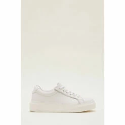 Phase Eight White Leather Trainers