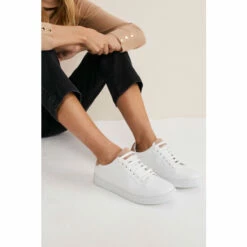 Phase Eight Tab White Trainers