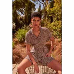 Phase Eight Paige Brown Playsuit