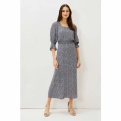 Phase Eight Blue Millie Ditsy Print Dress