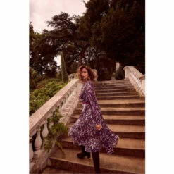 Phase Eight Natural Multi Eloise Animal Pleated Dress