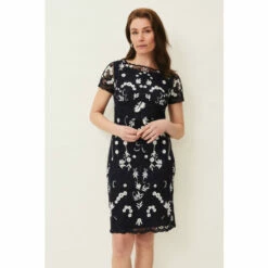 Phase Eight Blue Floris Embroidered Dress